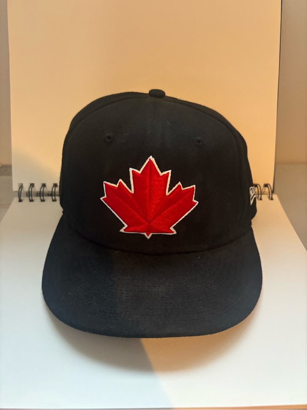 Black fitted 59/50 hat with